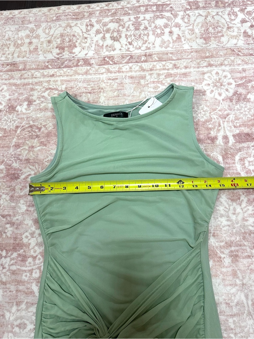 NWT ๐ Sage Twist Front Cocktail Dress - Picture 12 of 15